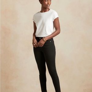 Banana Republic high rise skinny brushed jeans like new condition